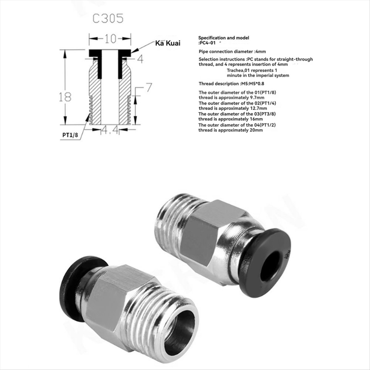 【A60I】 PC4-M10 수형 직선형 공압식 PTFE - Ptfe Tube 리뷰 및 가격