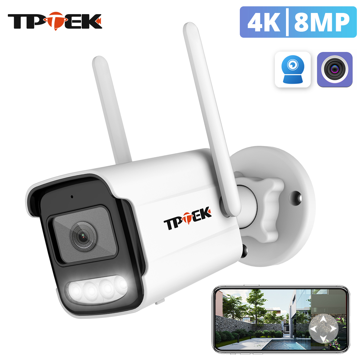 8MP 4K IP 카메라 와이파이 감시 카메라 5MP  - Btt Skr Mini 리뷰 및 가격