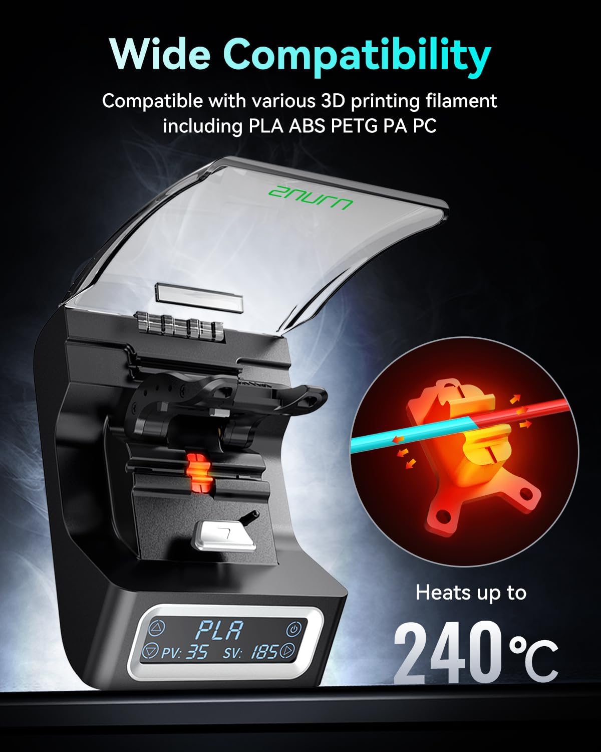 SUNLU FC01 필라멘트 커넥터 고속 가열 3D 프 - Petg Filament 리뷰 및 가격