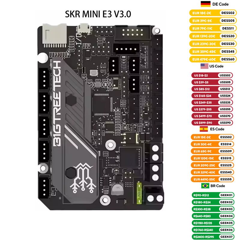 BIGTREETECH SKR 미니 E3 V3.0 3D  - Btt Skr Mini 리뷰 및 가격